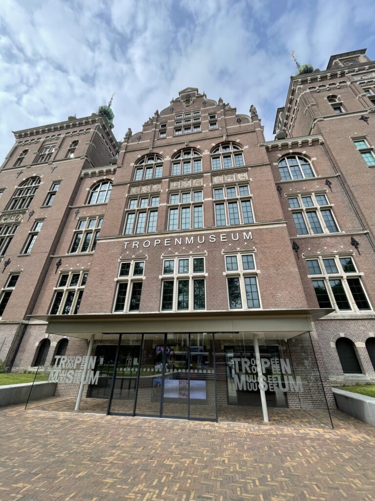 exterior of the Tropenmuseum, a fun place to visit in Amsterdam with kids.