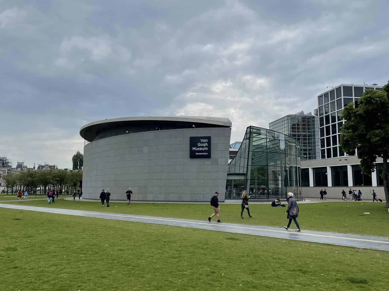 Exterior of the Van Gogh Museum in Amsterdam.