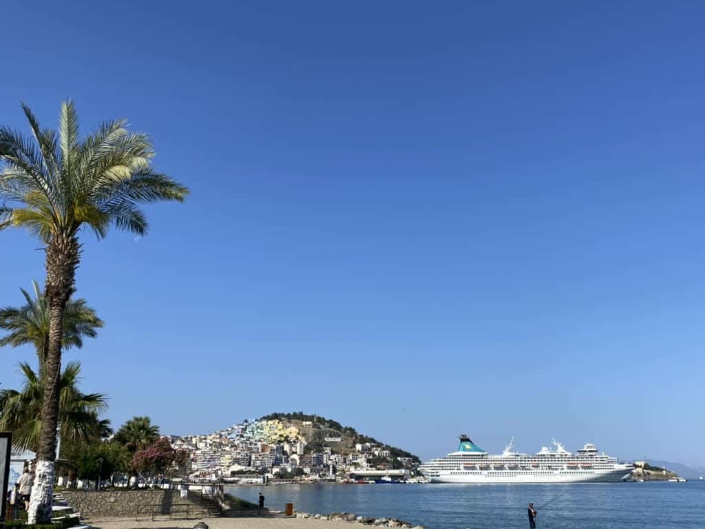 cruise ship in the port of Kuşadası 