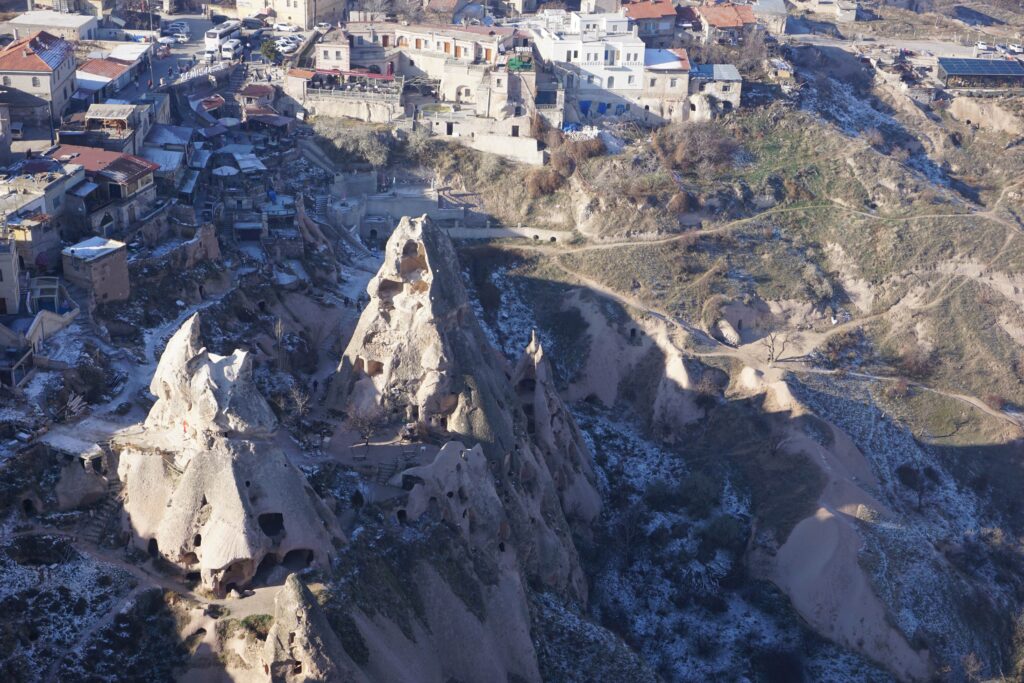 snow in cappadocia turkey